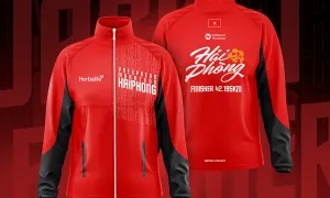 VM Hải Phòng công bố áo gió finisher cho VĐV 42km VM Hải Phòng công bố áo gió finisher cho VĐV 42km